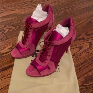 Pink Burberry Stilletos